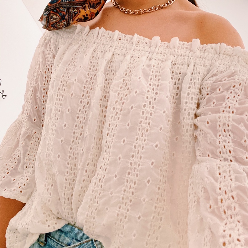 Anthropologie eyelet top